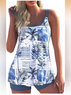 ROSEWE  Tankini Two Piece Bathing Suits With Shorts XXL. 2067/12-2